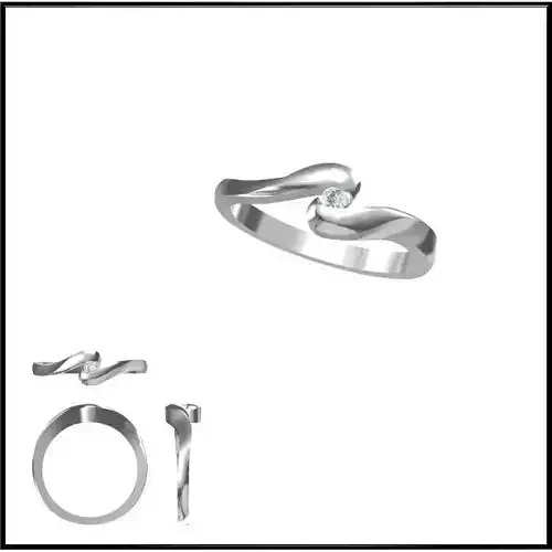 JCD Format Vintage solitaire rings cad solitaire ring design