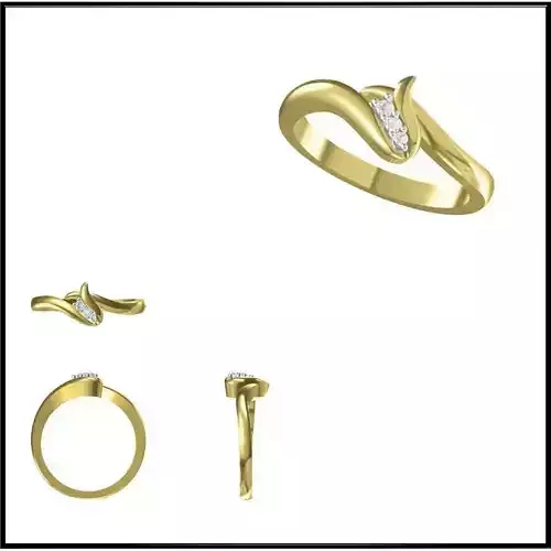 JCD Format Vintage solitaire rings autodesk jewelry design