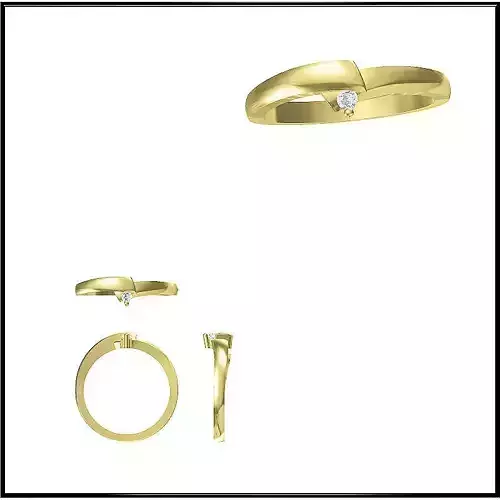 JCD Format Vintage solitaire rings  files jewelry