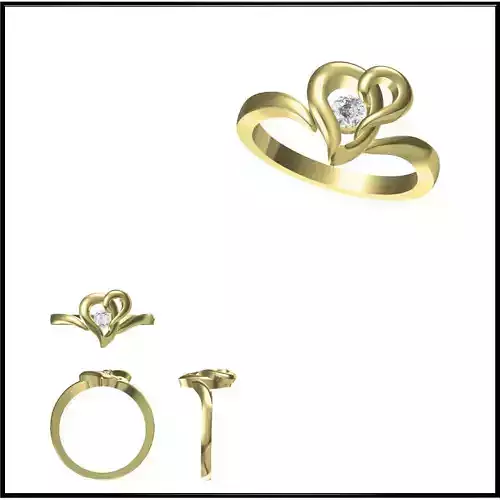 JCD Format Unique solitaire rings types of jewelry files