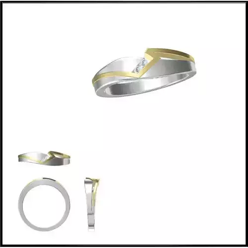 JCD Format Unique solitaire rings rhino  jewelry