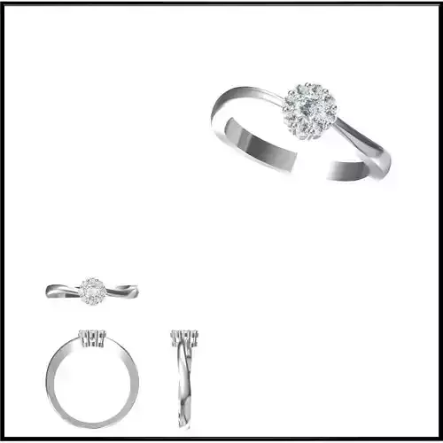JCD Format Unique solitaire rings jewelry cad programs