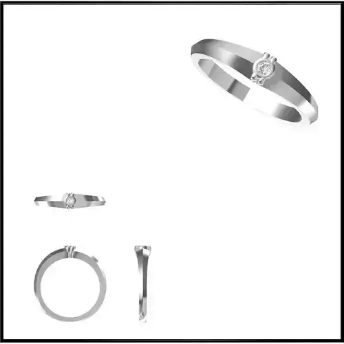 JCD Format Unique solitaire rings jewelry cad institute