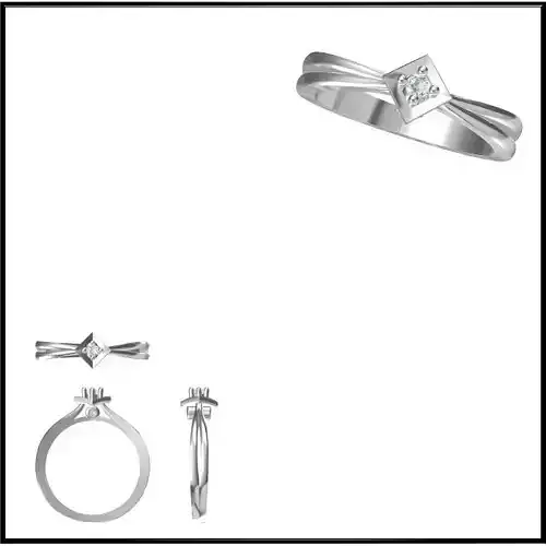 JCD Format Unique solitaire rings jewelry cad cam masters