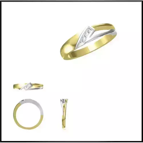 JCD Format Unique solitaire rings jewelry cad