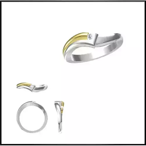 JCD Format Unique solitaire rings cad ring design