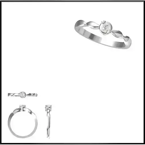 JCD Format Minimalist solitaire rings jewelry cad institute