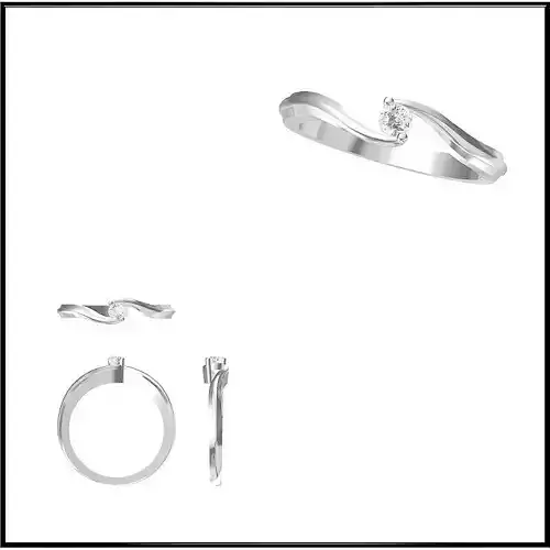 JCD Format Minimalist solitaire rings design