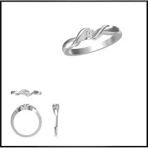 JCD Format Minimalist solitaire rings cad solitaire ring design