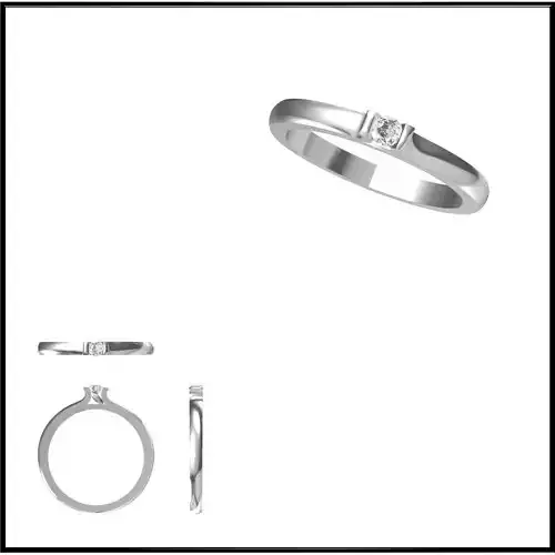 JCD Format Minimalist solitaire rings  jewelry files for sale