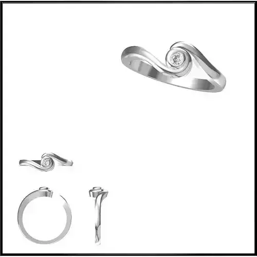 JCD Format Minimalist solitaire rings  jewelry