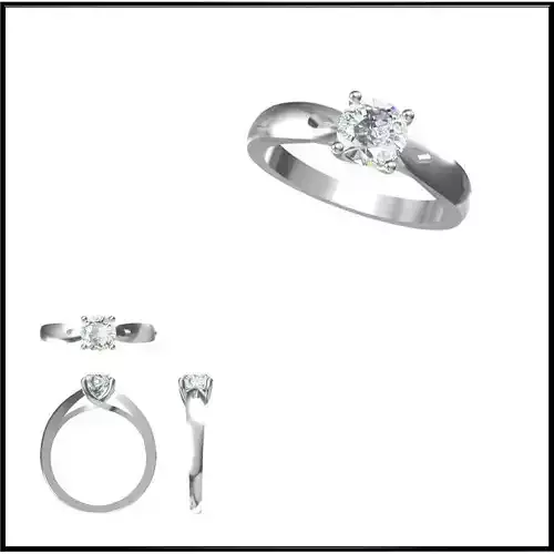 JCD Format Mens solitaire rings ring cad