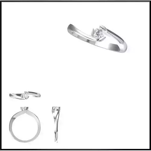 JCD Format Mens solitaire rings rhinoceros  jewelry design