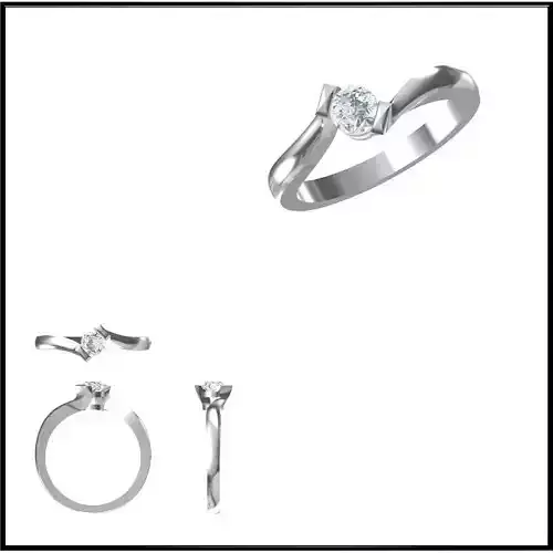 JCD Format Mens solitaire rings jewelry cad programs