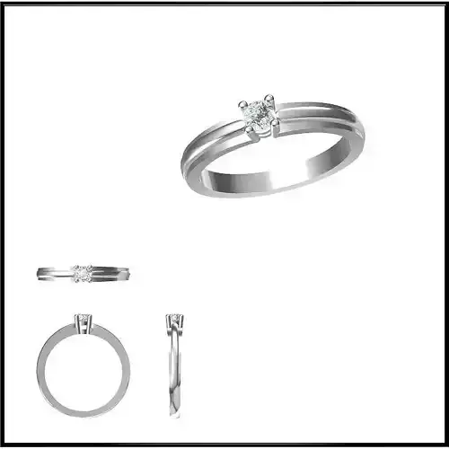 JCD Format Mens solitaire rings jewelry cad institute