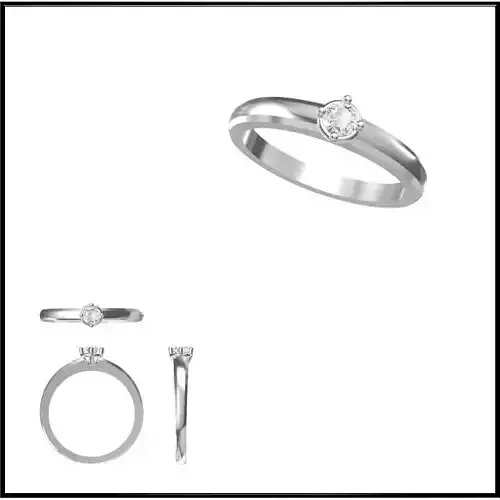 JCD Format Mens solitaire rings jewellery cad design