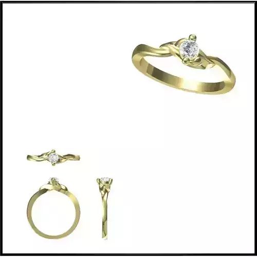 JCD Format Mens solitaire rings jewelers file set