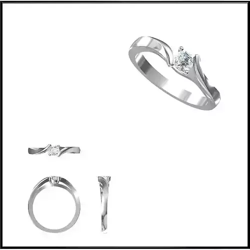 JCD Format Mens solitaire rings cad solitaire ring design