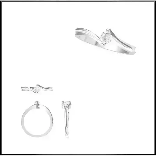 JCD Format Mens solitaire rings cad cam jewelry