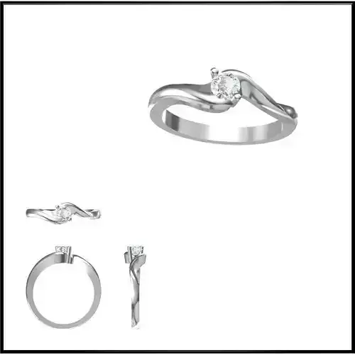 JCD Format Mens solitaire rings  jewelry cad