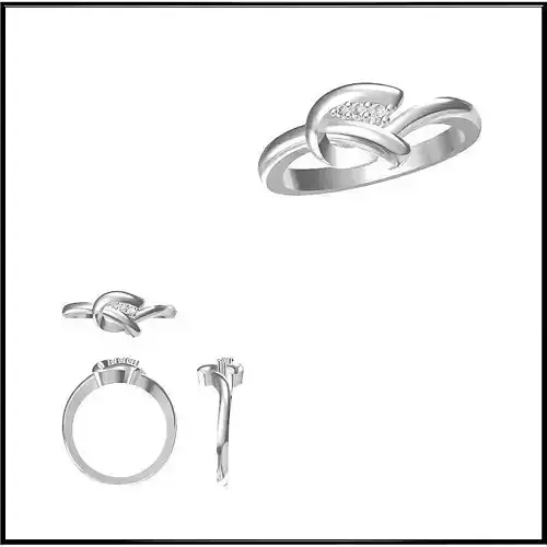 JCD Format Diamond solitaire rings jewelry cam