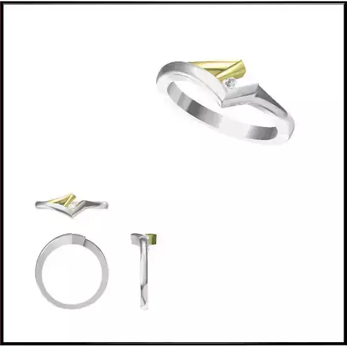 JCD Format  Diamond solitaire rings jewelry cad