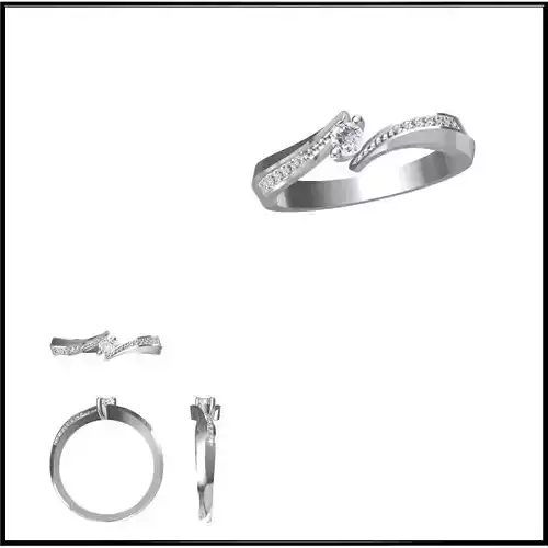 JCD Format  Diamond solitaire rings cad jewelry design