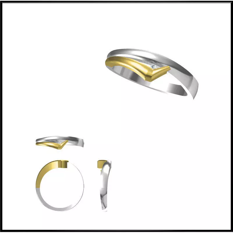 JCD Format Diamond solitaire rings cad cam jewelry design 3D model 3D ...