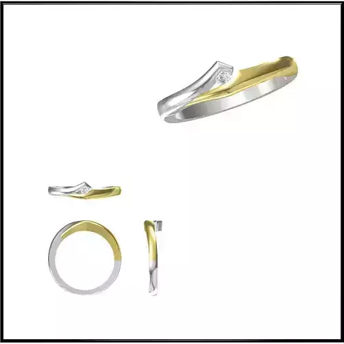 JCD Format Diamond solitaire rings autocad jewelry