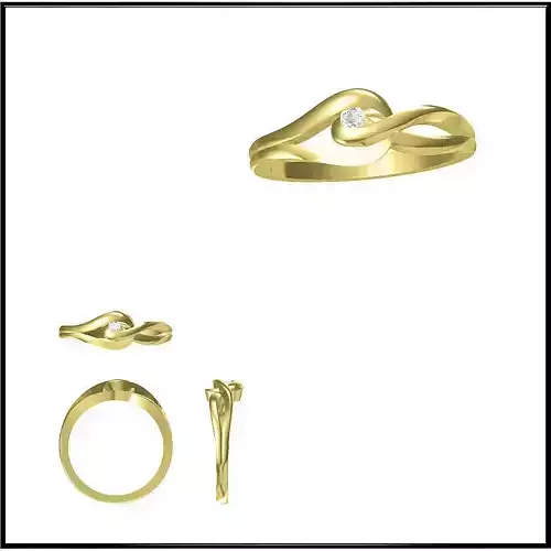 JCD Format Cheap solitaire rings jewellery cad design