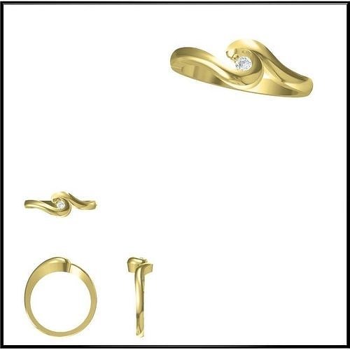 JCD Format  Cheap solitaire rings esign price 3D print model