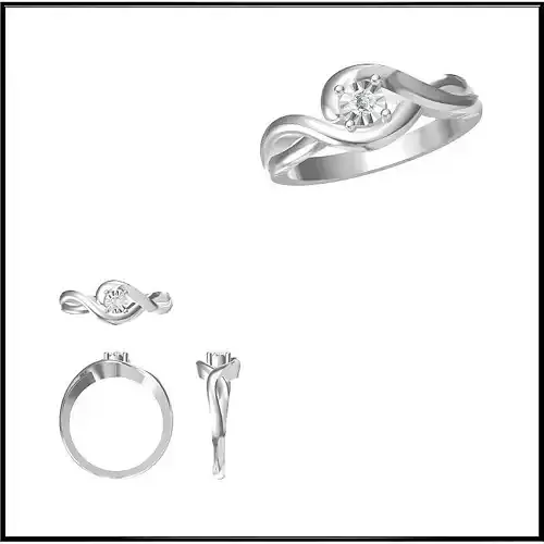 JCD Format  Cheap solitaire rings  cad jewelry design