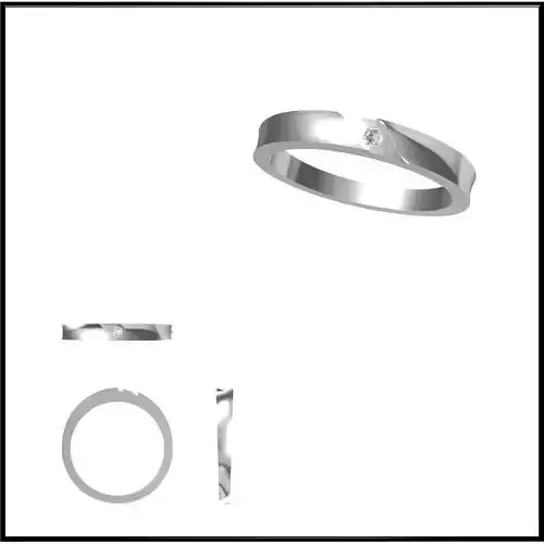 JCD Format Vintage style solitaire rings jewelry cam