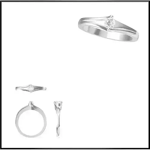 JCD Format Vintage style solitaire rings jewelry cad institute