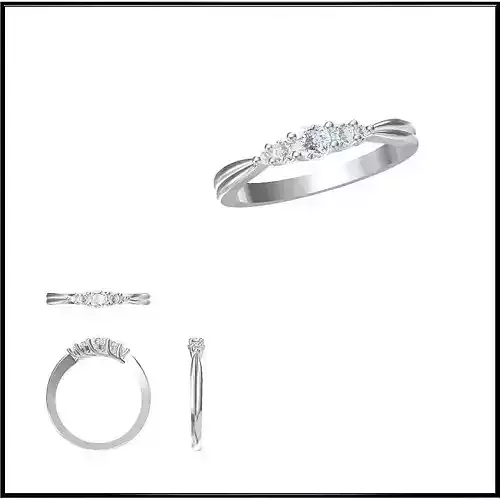 JCD Format Vintage style solitaire rings cad jewellery design