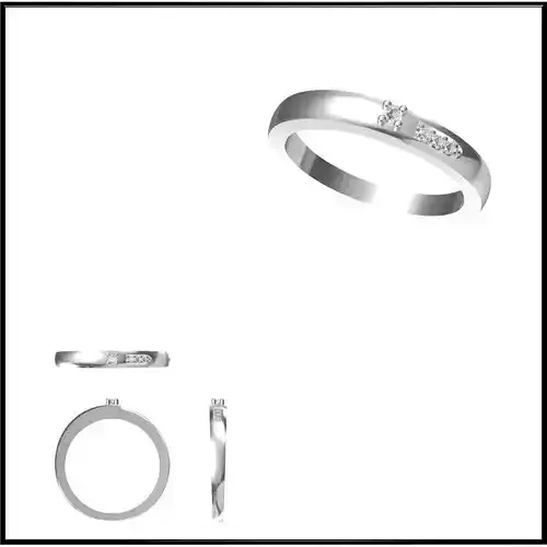 JCD Format Vintage style solitaire rings jewelcad