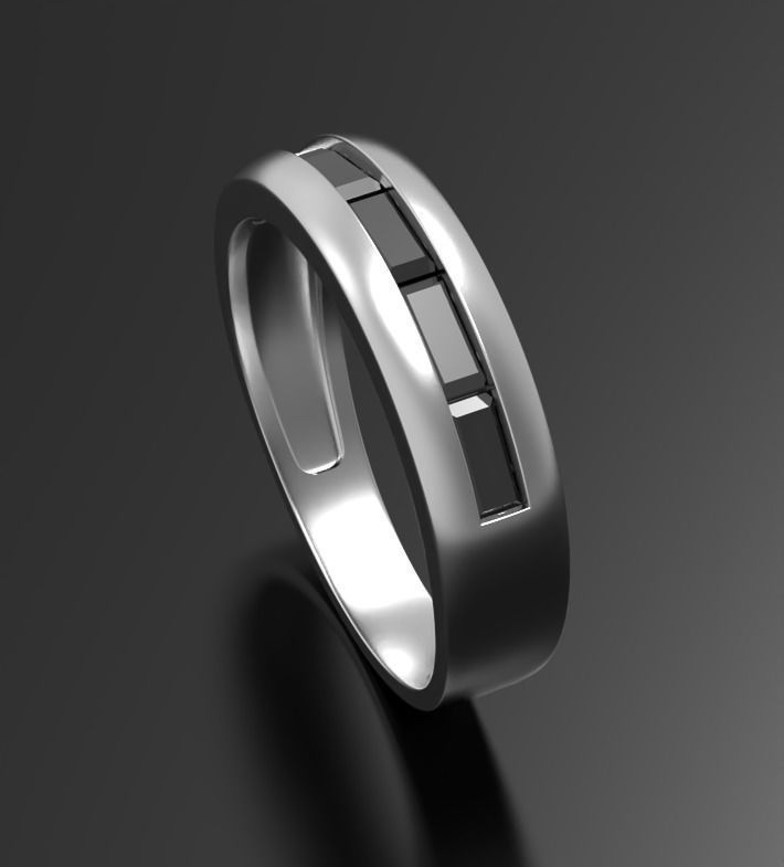Shining ring 3D print model_1