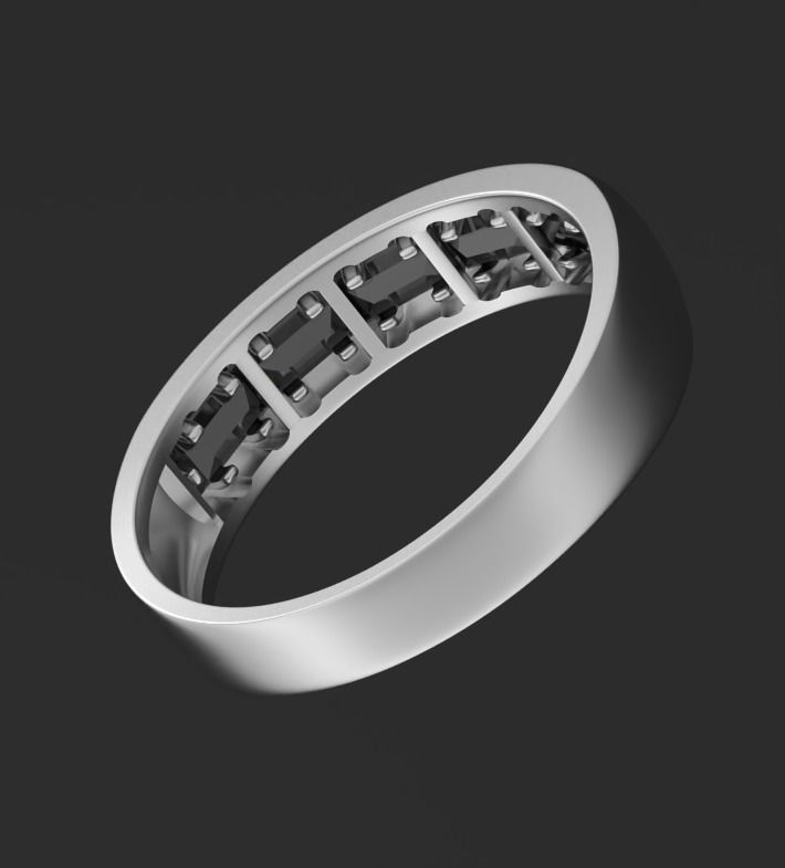 Shining ring 3D print model_3