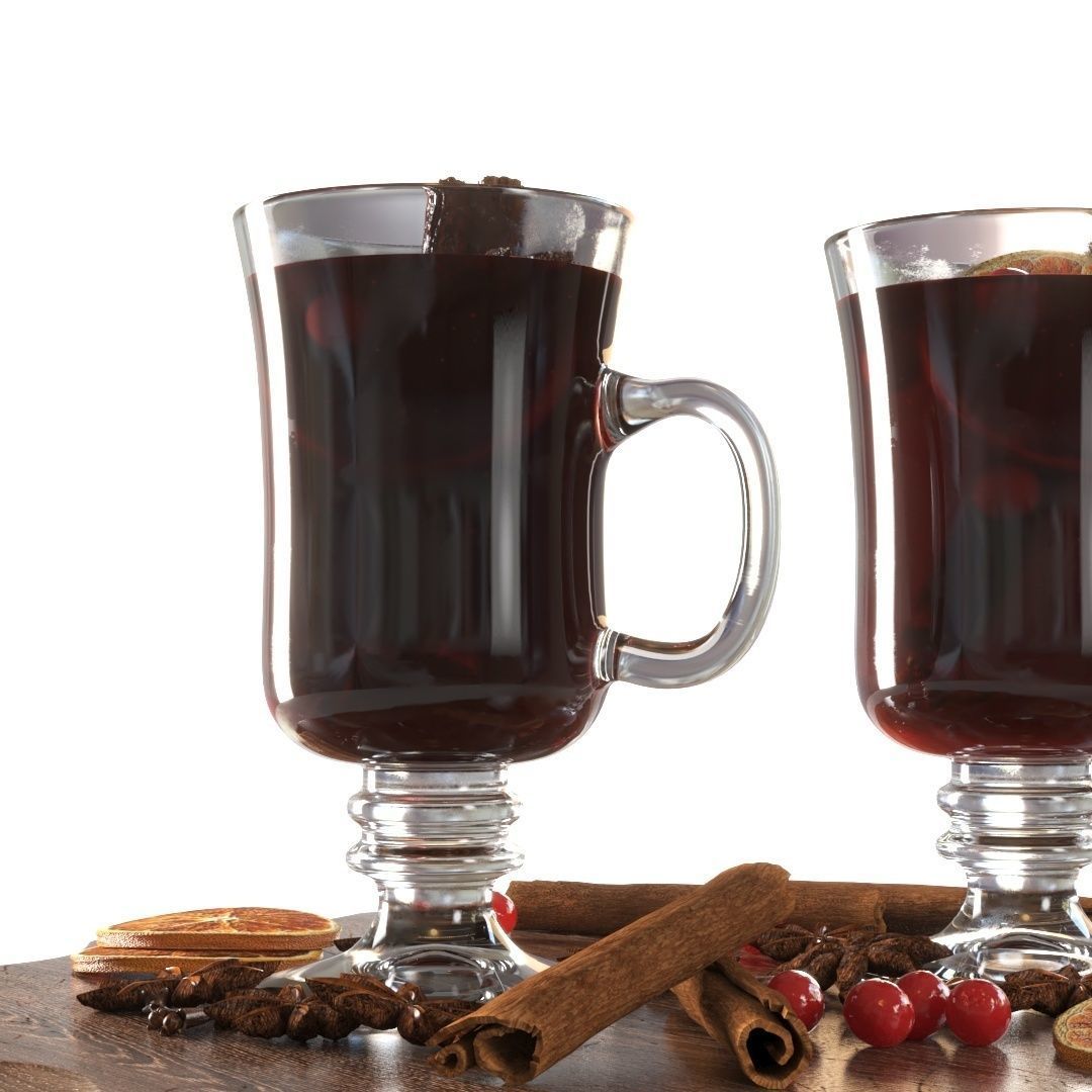 Mulled wine cups 3D model_4