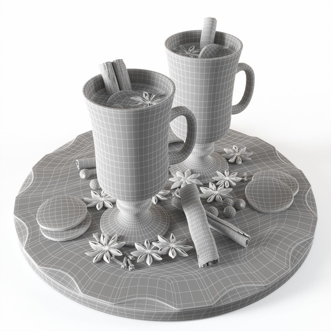 Mulled wine cups 3D model_5