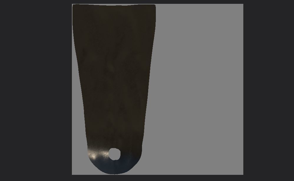 Superhero Cape Low Poly Base Mesh Leather Textured Low-poly 3D model_9