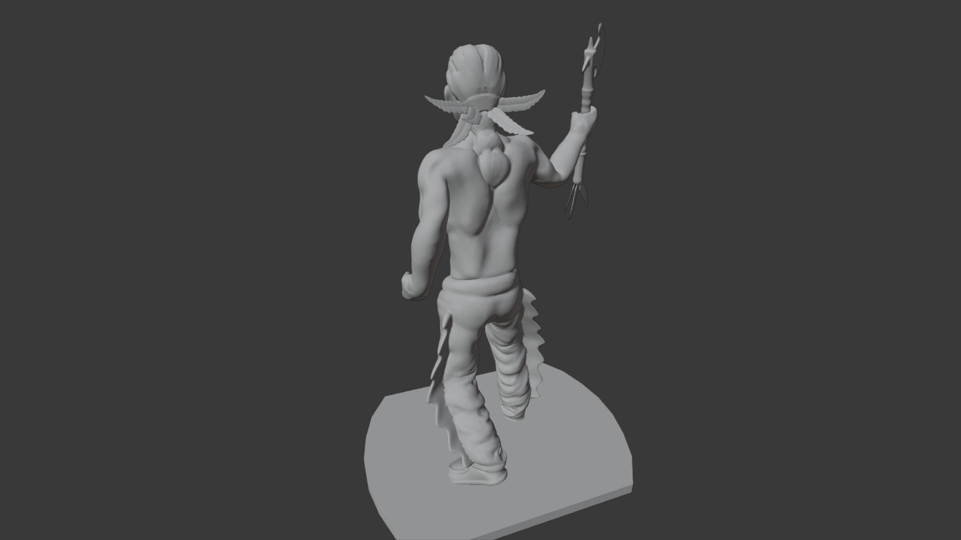 Vintage Indian Toy Figure - Tomahawk 3D print model_9