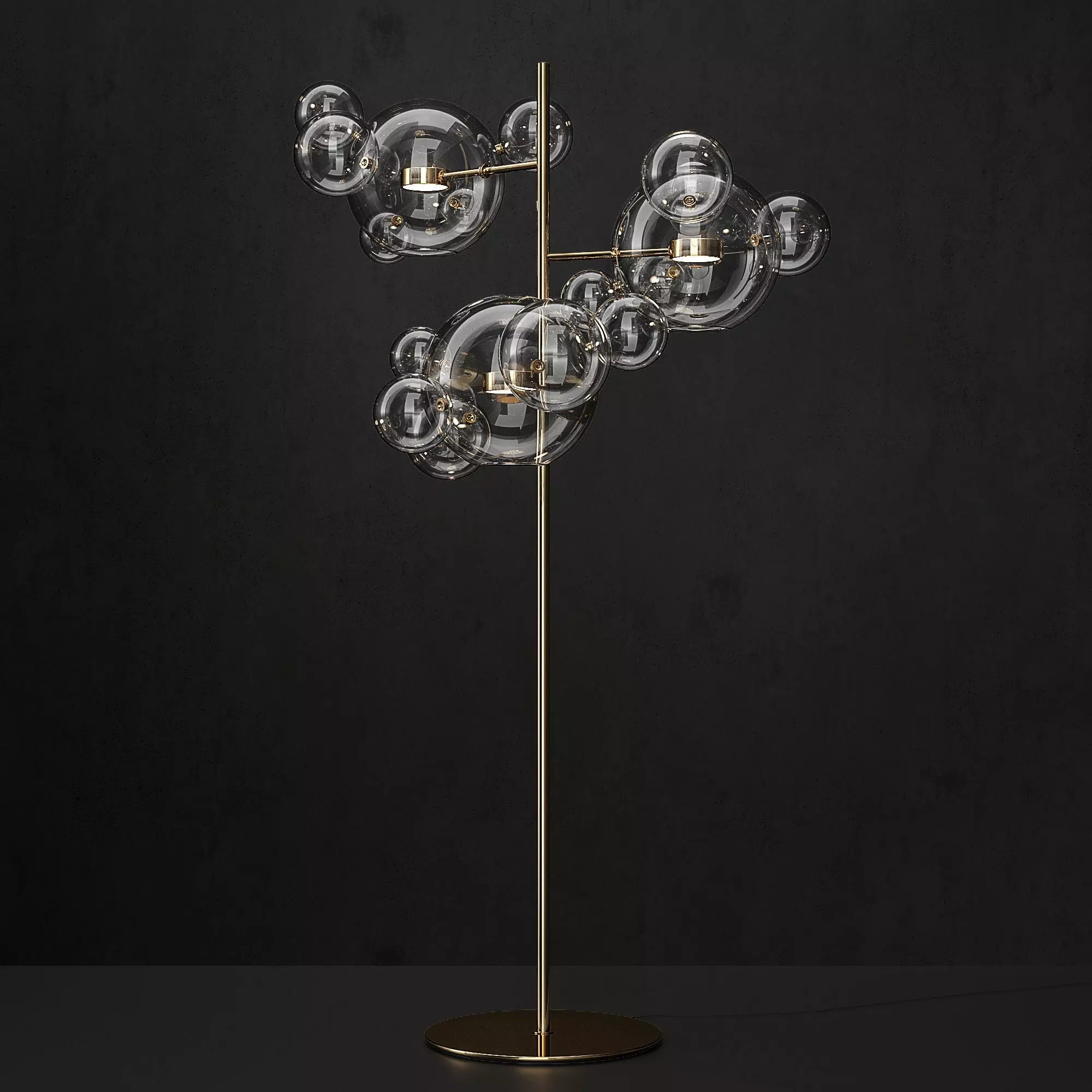 Floor lamp Giopato and Coombes Bolle 18 3D model_0