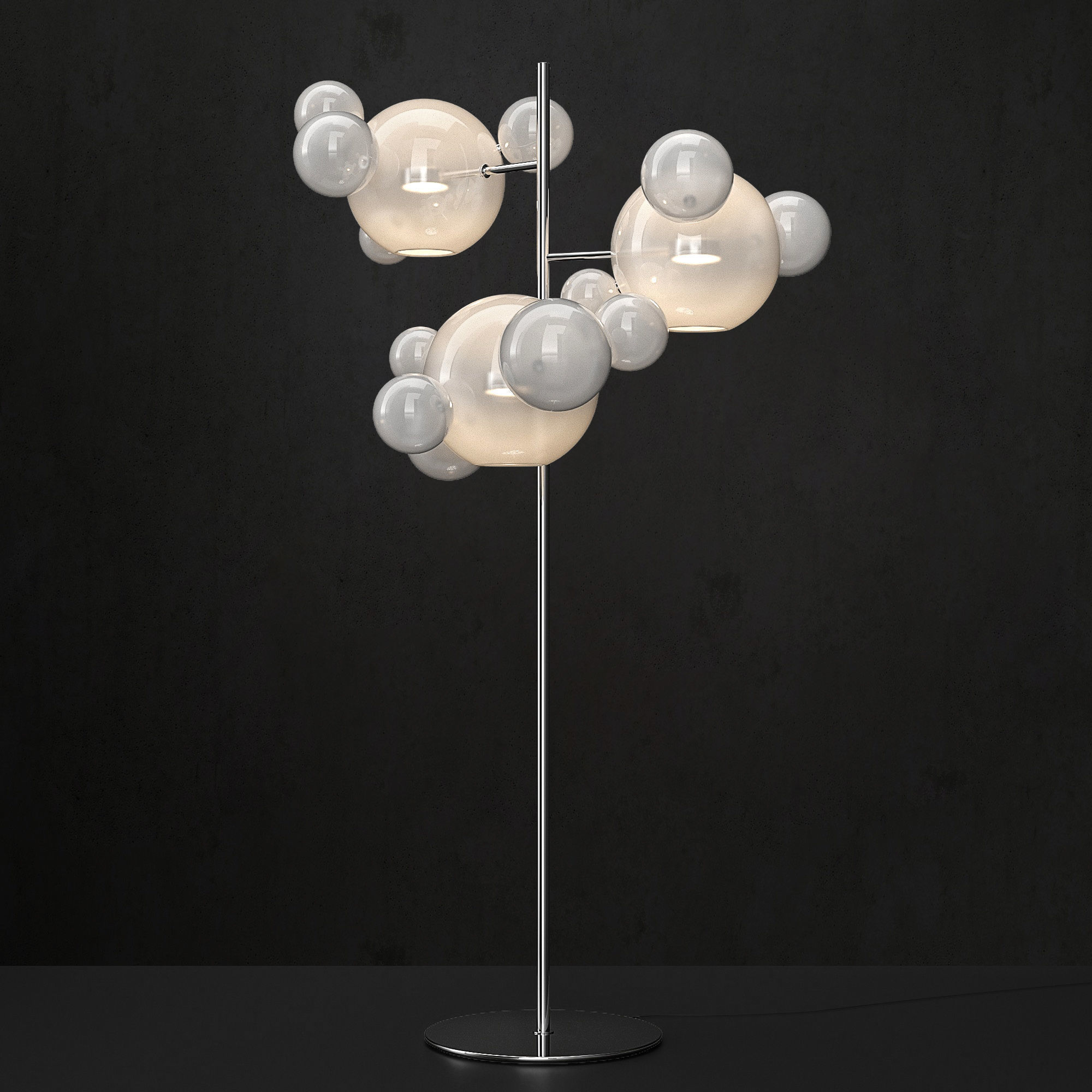Floor lamp Giopato and Coombes Bolle 18 3D model_1