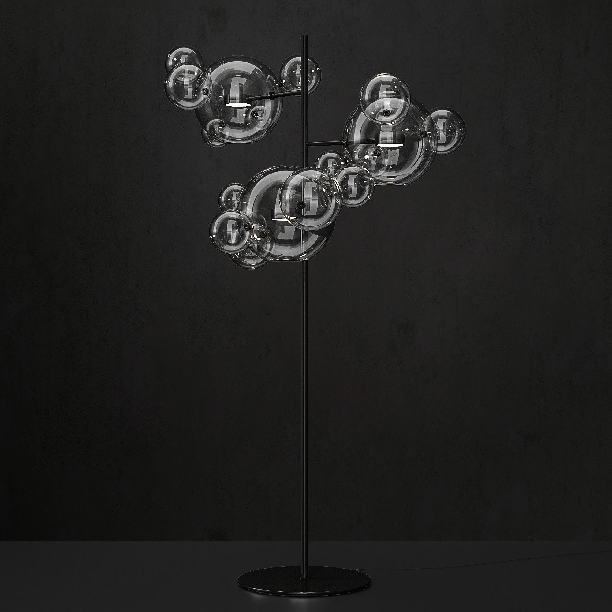 Floor lamp Giopato and Coombes Bolle 18 3D model_2