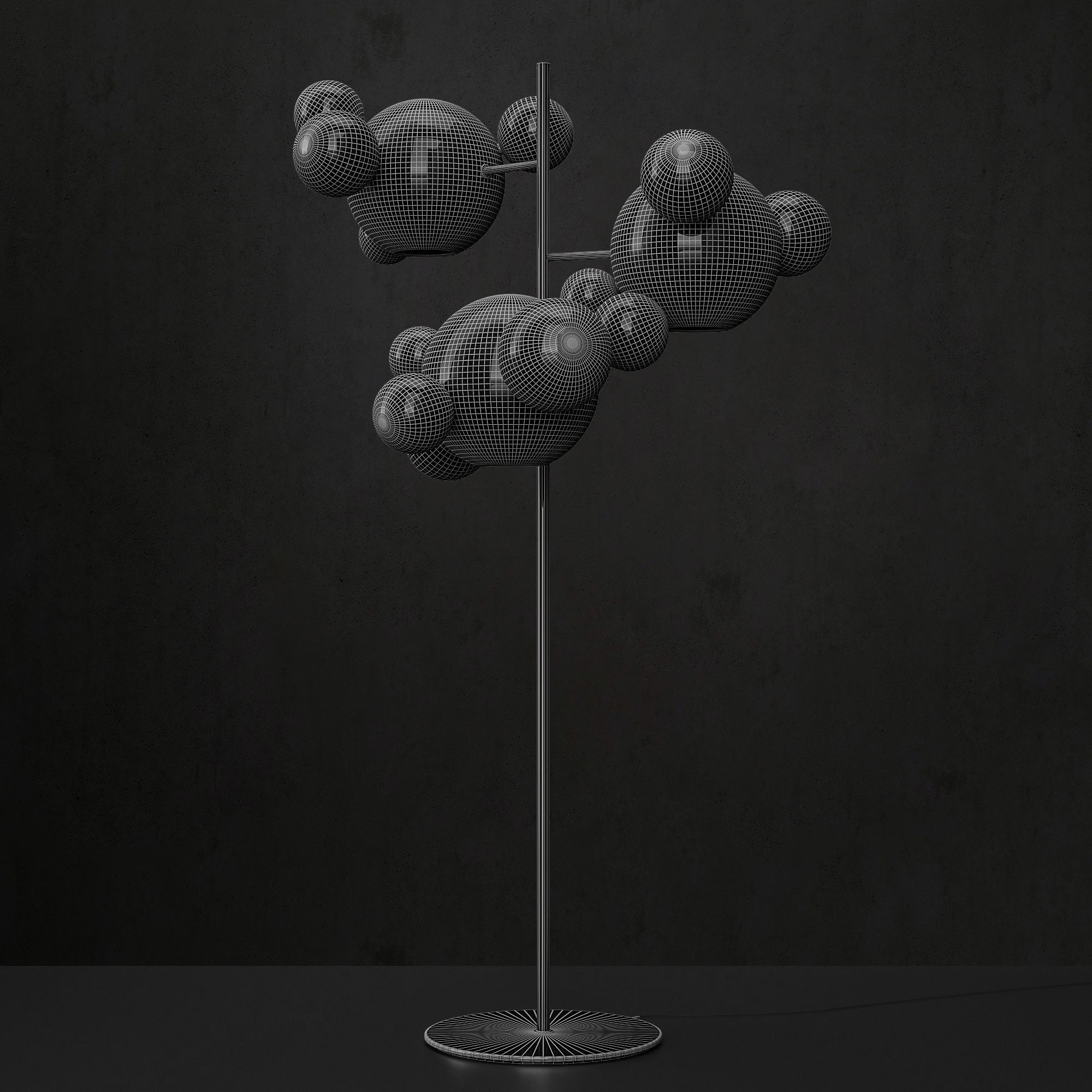 Floor lamp Giopato and Coombes Bolle 18 3D model_4