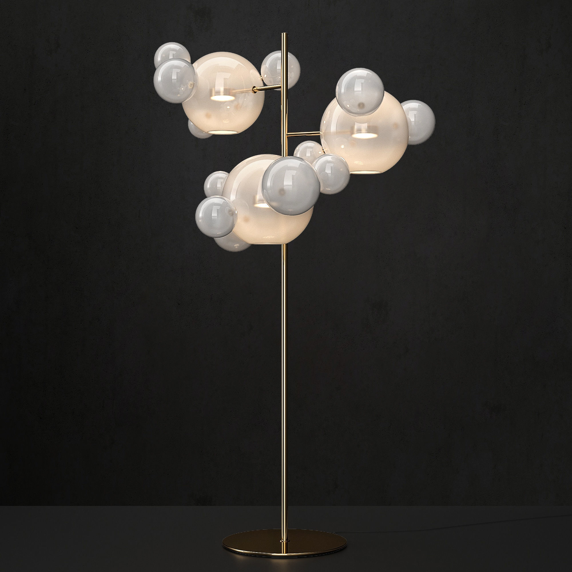 Floor lamp Giopato and Coombes Bolle 18 3D model_3