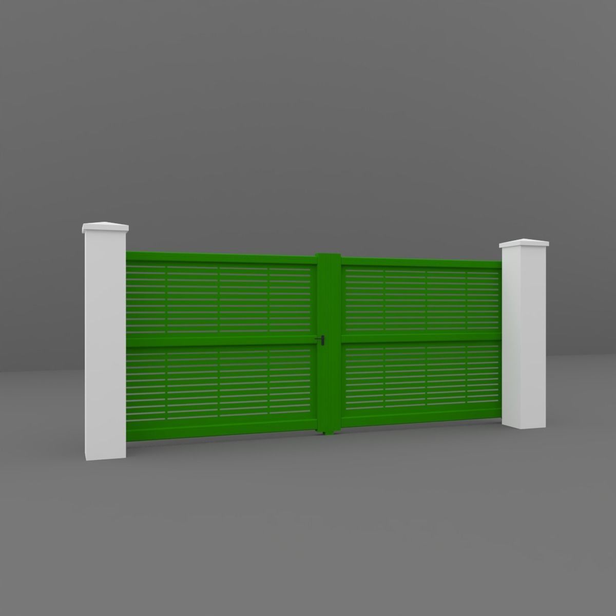 Outdoor Gate 3D model_4