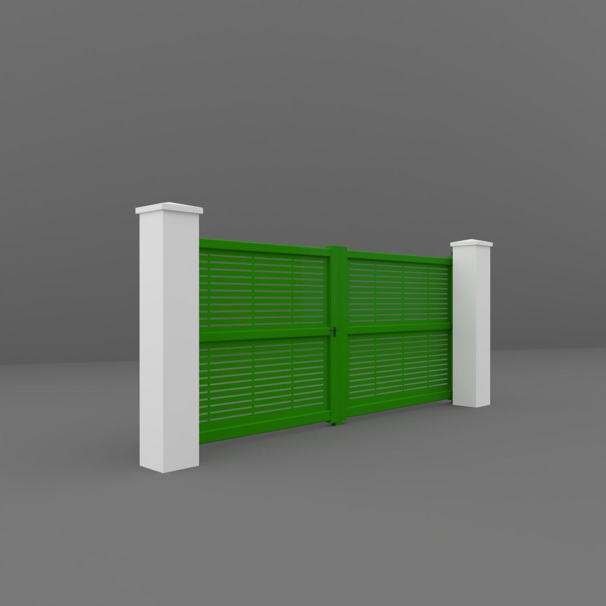 Outdoor Gate 3D model_7