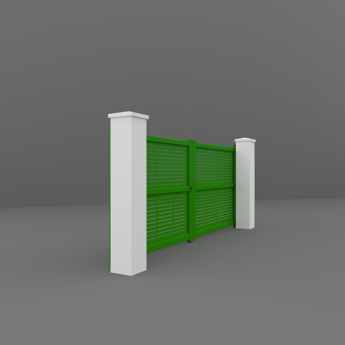 Outdoor Gate 3D model_5